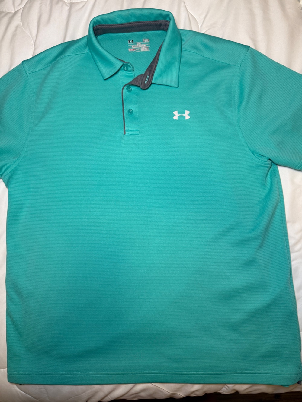 Under Armour Teal Performance Golf Polo